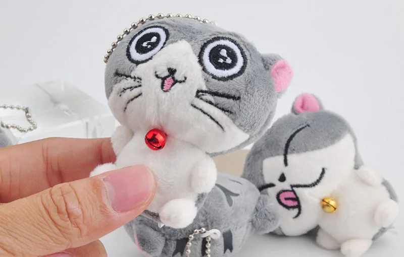 New-Kawaii-7cm-Kawaii-Chi-s-Cat-Plush-Stuffed-Toy-Doll-4Colors-Cats-Kid-s-keychain (5)