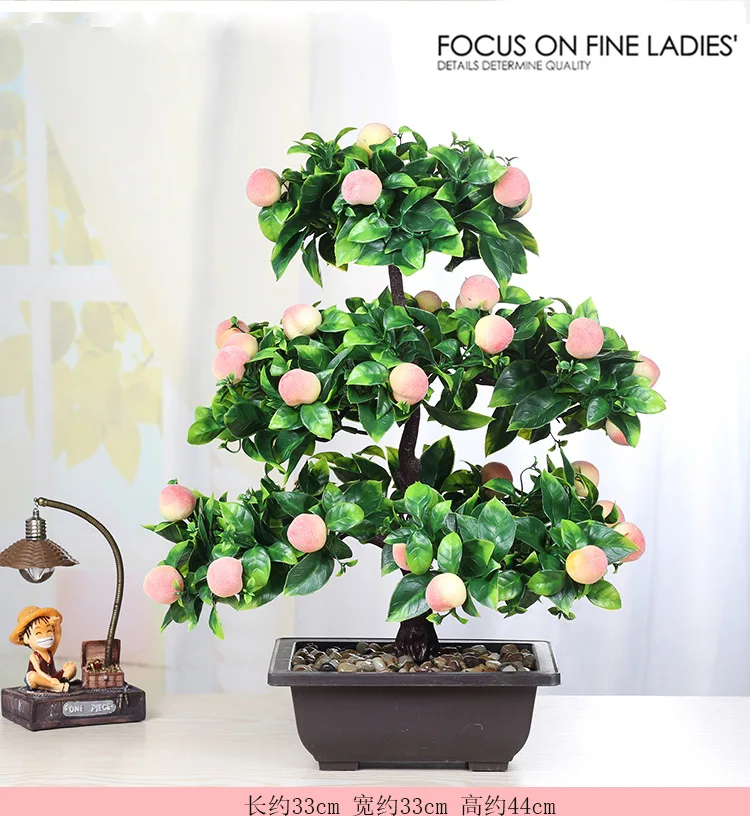 large size green plant pot imitation flower plastic artificial tree what determines flower size