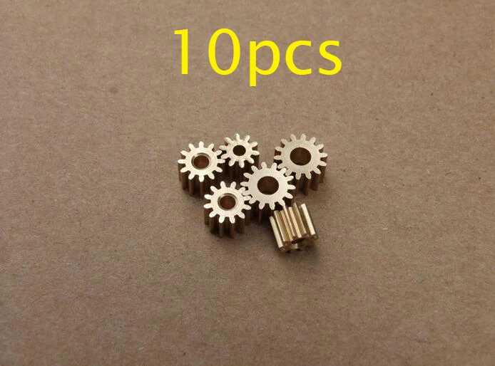 20 Piñones De Cobre Módulo 2 De 9 Dientes – Engranajes Para Drones, Juguetes Y Modelos RC