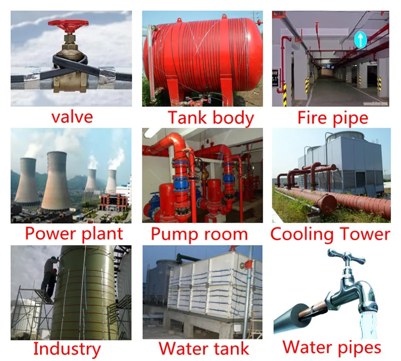Applications of self regulating heating cable