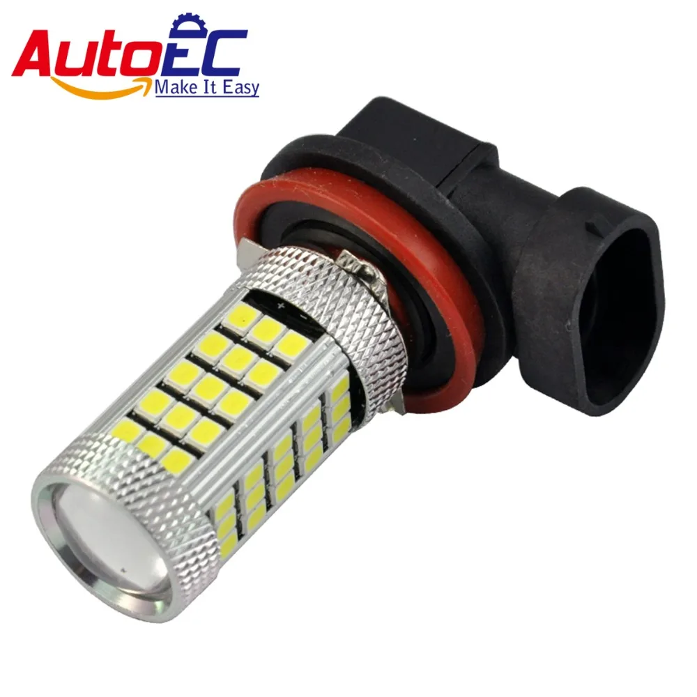 AutoEC H11 63 SMD 2835 Светодиодный H11 PGJ19-2 противотуманных фар индикатор фар лампа задний фонарь 100 шт./лот DRL# LI16