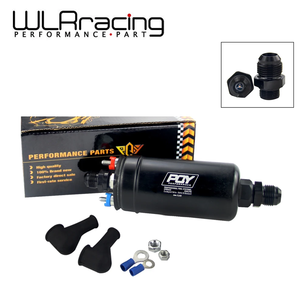WLR RACING - EFI 380LH 1000HP TOP QUALITY External Fuel Pump E85 Compatible 044 style New WLR-FPB003-QY WLR RACING - EFI 380LH 1000HP TOP QUALITY External Fuel Pump E85 Compatible 044 style New WLR-FPB003-QY