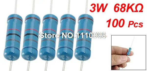 Res 68K Ohm 3W 5% axial Res 68K Ohm 3W 5% axial
