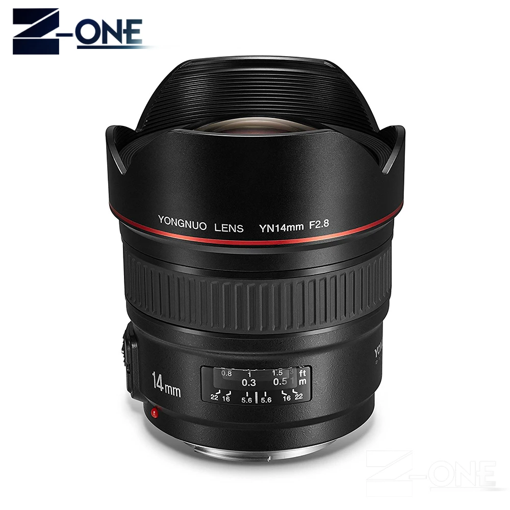 YONGNUO 14 мм F2.8 ультра-широкоугольный объектив YN14mm с автофокусом AF MF с металлическим креплением для Nikon d5300 d3400 d3100 d200