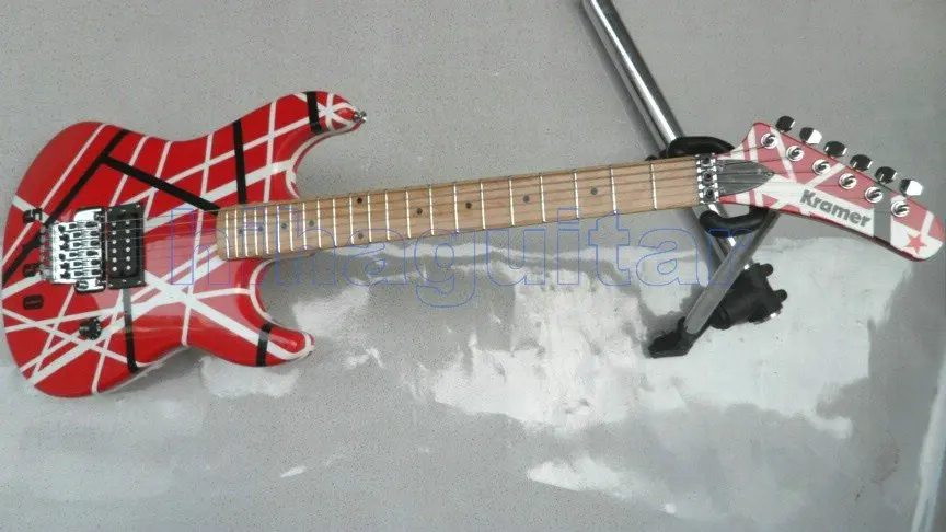 Новый EVH Кра мер Van Halen 5150 черный и красный электрогитара бесплатная доставка mohogany тело одно часть шеи клен