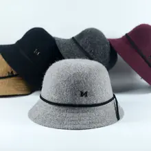 Дамы Чувствовали Котелок Шляпы Цветочные Искусственный Шерсть Fedoras Шляпы для Женщин Зима royal princess Шапки 6 цвета