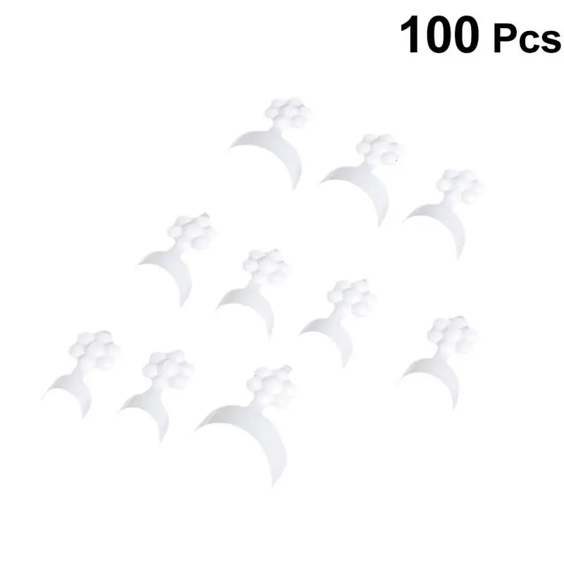 100 шт Типсы для ногтей, Искусственные белые накладные наклейки для пальцев, Типсы для ногтей для женщин и девушек