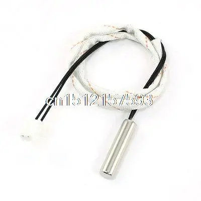 

Silver Tone Metal Probe Lead Wired Water Heater Temperature Sensor