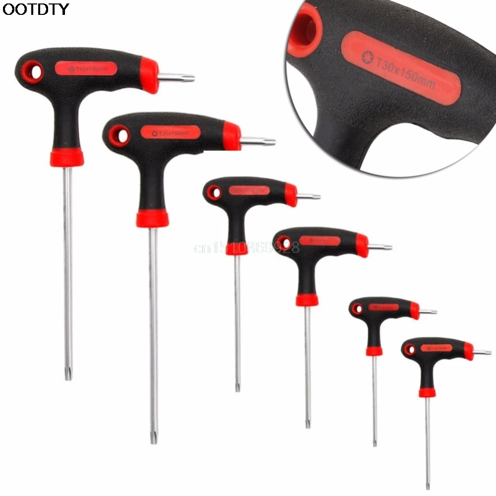 Т образная рукоятка Torx шестигранный ключ Отвертка T10/T15/T20/T25/T30/T40|hex allen|allen key