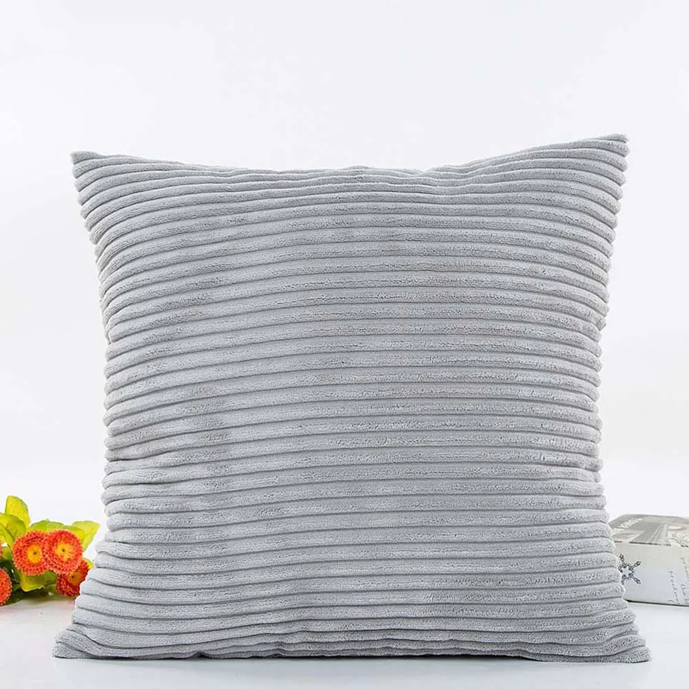 Varmhus ملون مخطط المخملية غطاء وسادة الرئيسية مكتب أريكة مربع وسادة القضية غطاء وسادة الزخرفية