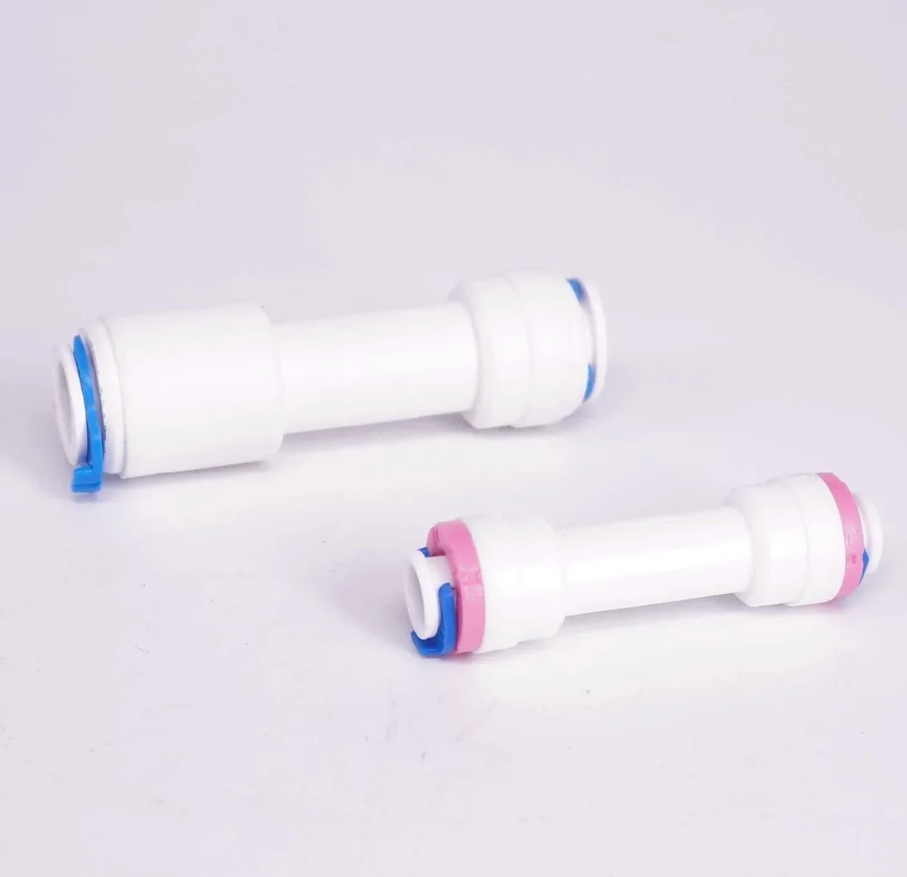 Hose Pipe Fitting Pipe Fitting Water Pipe Fitting Fit for 1/4" 3/8" OD Tube Pushfit Non-Return One Way Check Valve Connector Fitting Aquarium Reverse Osmosis RO Water dispenser
