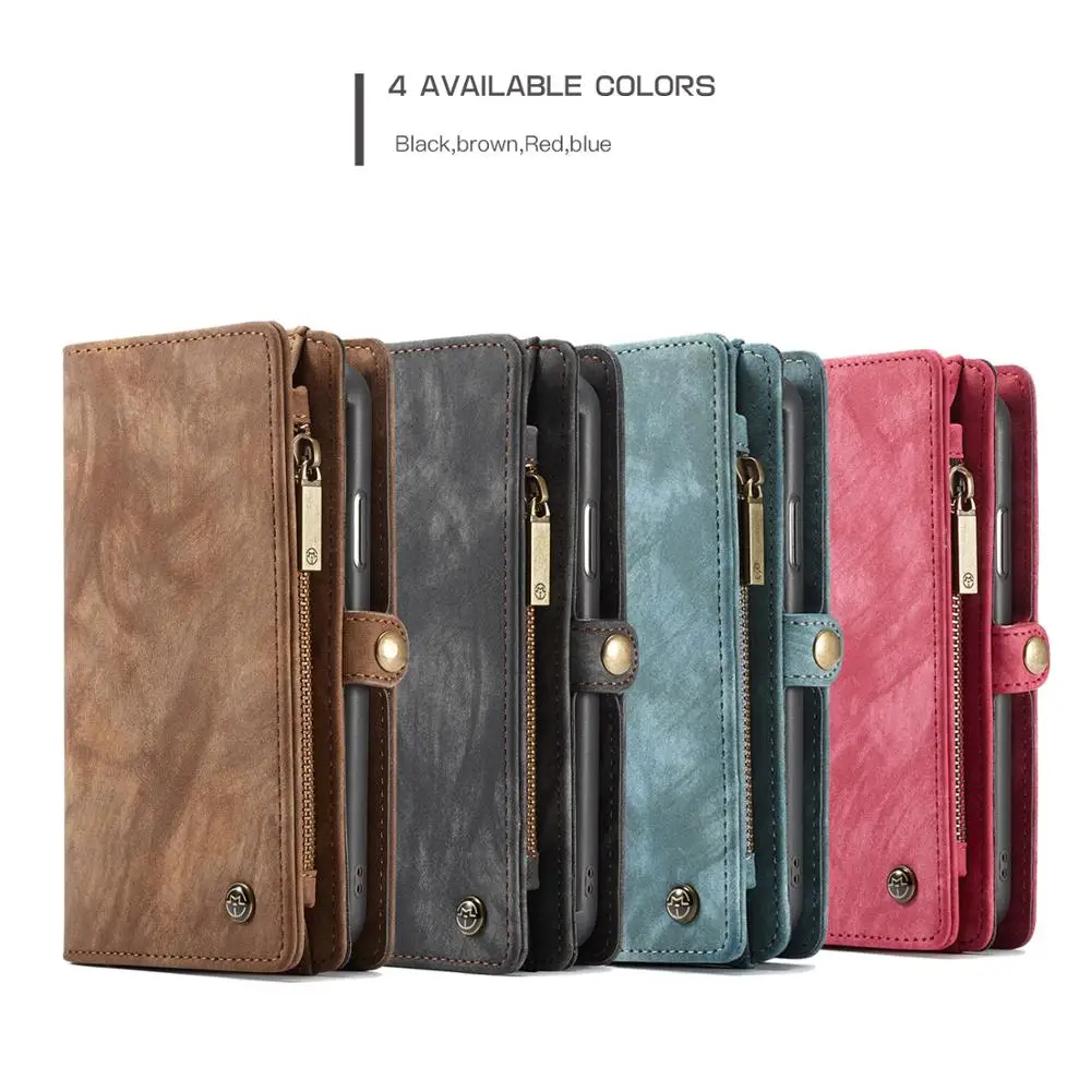 Luxury Wallet Zipper Flip Stand Case For iPhone 10 8 7 6s Plus XS MAX XR 8Plus 7Plus 6Plus Magnet Slim PU Leather Cover capinha