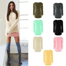Fashion Sexy Ladies font b Sweater b font Coat Long Sleeve Soft Smooth Warm