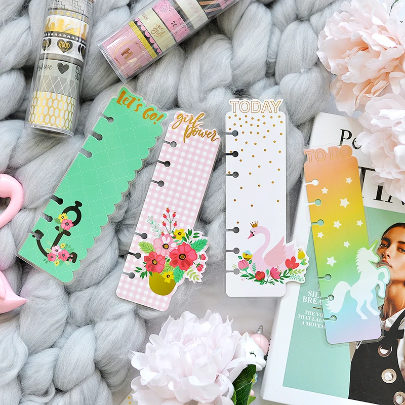 

Lovedoki Cute Unicorn Planner Accessories Index Divider Ruler Bookmark For Filofax Spiral Notebook A5 Stationery School Supplies