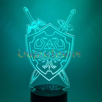 3D Night Lights The Legend of Zelda Table Lamp Anime Game Breath of the Wild Visual Illusion Led Luces Navidad 3D43
3D Night Lights The Legend of Zelda Table Lamp Anime Game Breath of the Wild Visual Illusion Led Luces Navidad 3D43