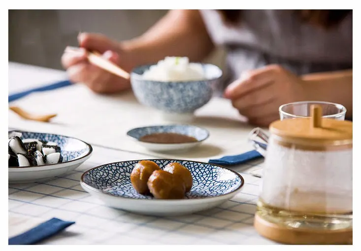NIMITIME высокое качество керамические рисовые чаши соус блюдо фрукты салат тарелка ужин круглая тарелка