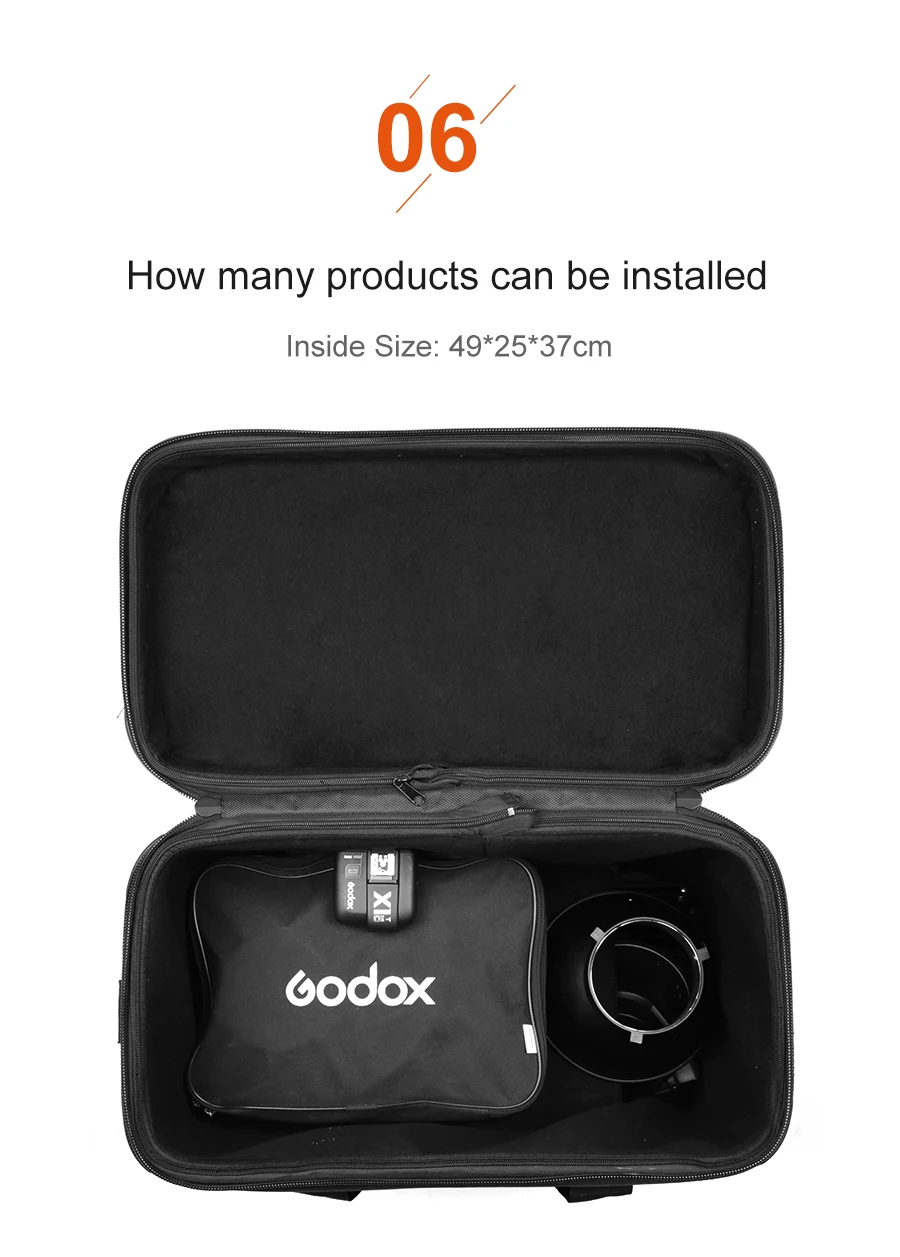 Godox ad600b 600ws TTL HSS gn87 Bowens крепление вспышки света+ x1, ad-h600b головы, Осветительные стойки, ничья-бар сумка для переноски