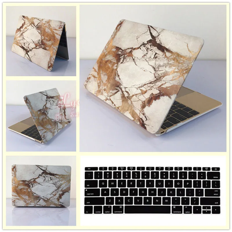 Lowest Price 2in1 Gold Marble Hard Case Cover + Keyboard Skin for Macbook Air Pro 11 12 13 15 Laptop Bag Free Shipping Lowest Price 2in1 Gold Marble Hard Case Cover + Keyboard Skin for Macbook Air Pro 11 12 13 15 Laptop Bag Free Shipping