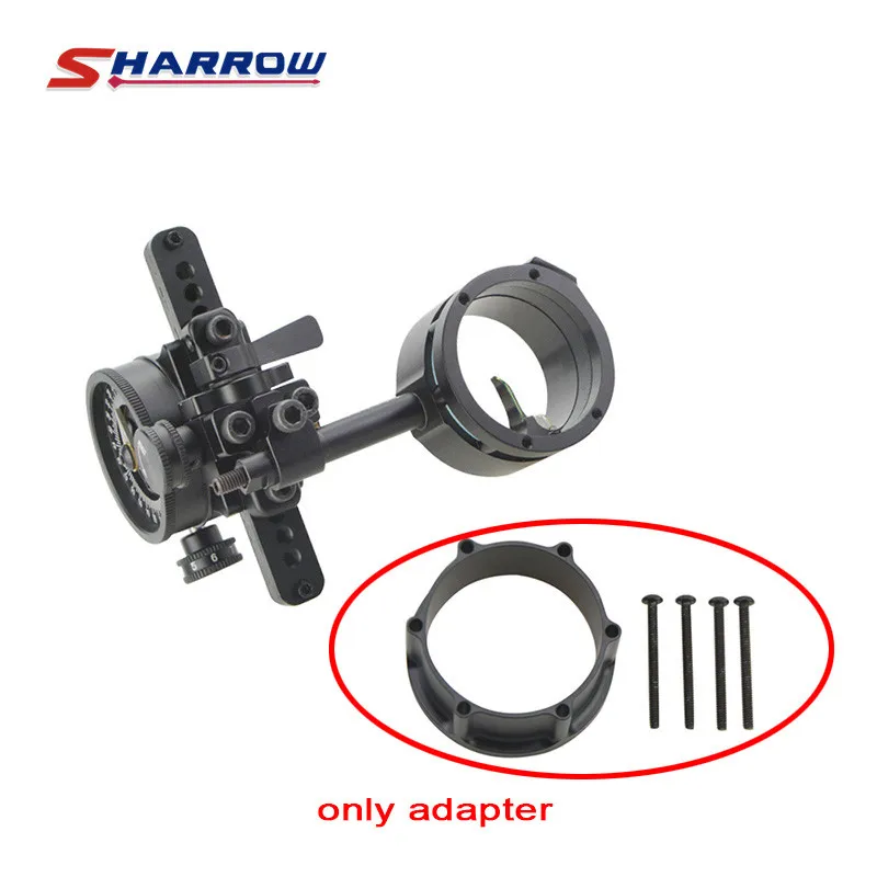 1set Hunting Compound Bow Sight Adapter Black Single Pin Sight Adapter