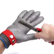 Safety Cut Proof Stab Resistant Stainless Steel Metal Mesh Gloves Grade 5 Protective Gloves