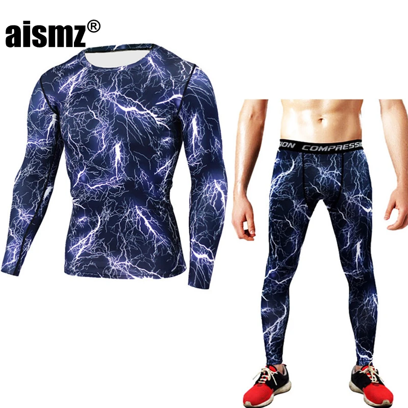 Aismz Высокое качество новое термобелье мужское быстросохнущее термо нижнее белье комплекты одежды мужские теплые штаны для зимы