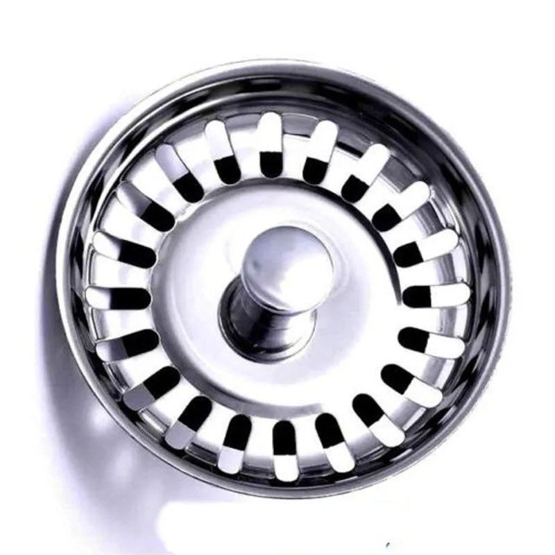 

Useful Home Kitchen Basin Drain Dopant Sink Strainer Basket Leach Waste Plug Steel