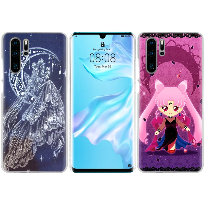 Чехол Sailor Moon Kawai для huawei P20 P30 P Smart Nova 4 3i P10 P9 P8 mate 10 20 lite Pro Mini, жесткий чехол для телефона из ПК, Новинка