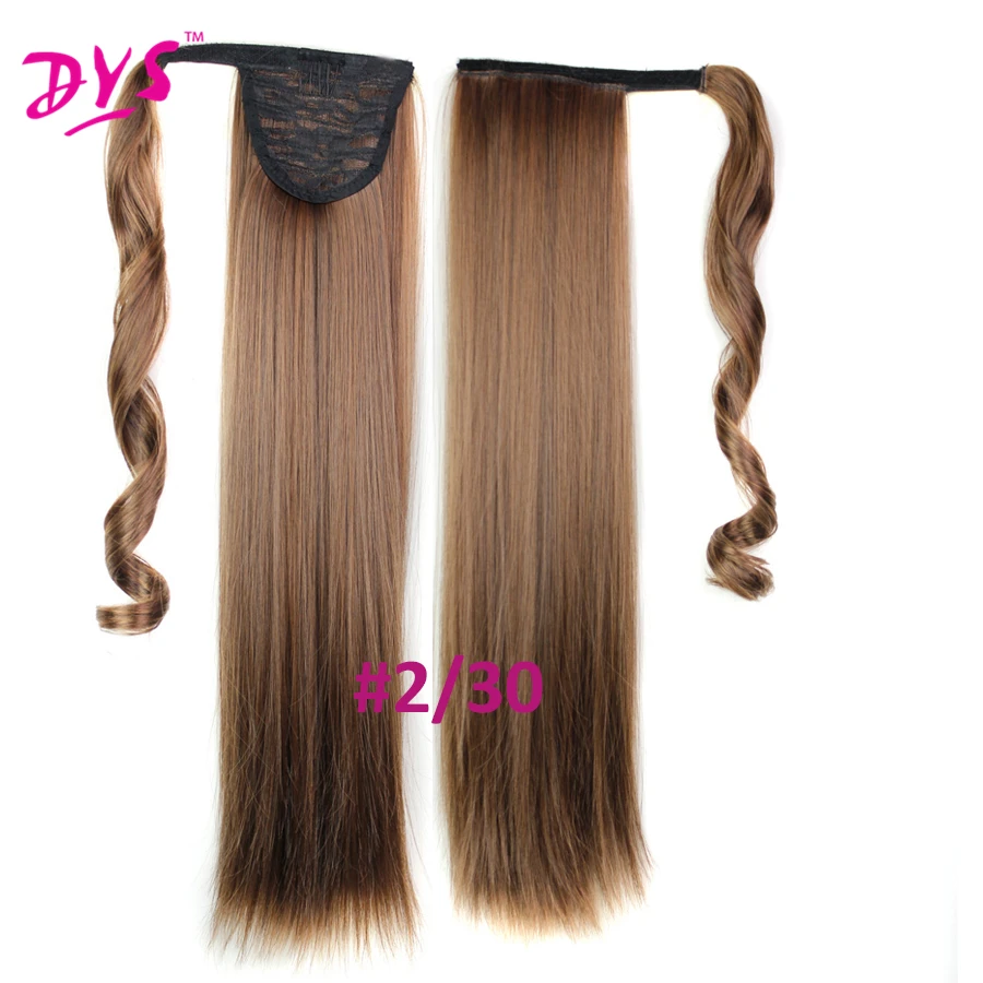 Deyngs 60cm Long Straight Clip In Hair Tail False Hair Ponytail Hairpiece With Hairpins Synthetic Hair Pony Tail Hair Extensions (16)