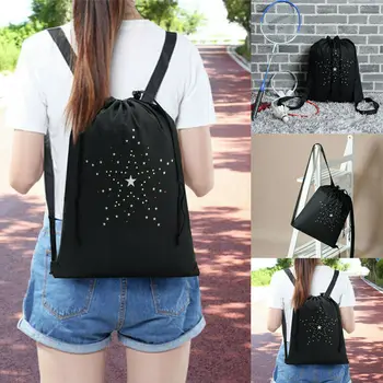 

2019 Brand New Drawstring Bag Beach Bag Women Men Travel Storage Package Teenagers Casual Outdoor Hiking Backpack