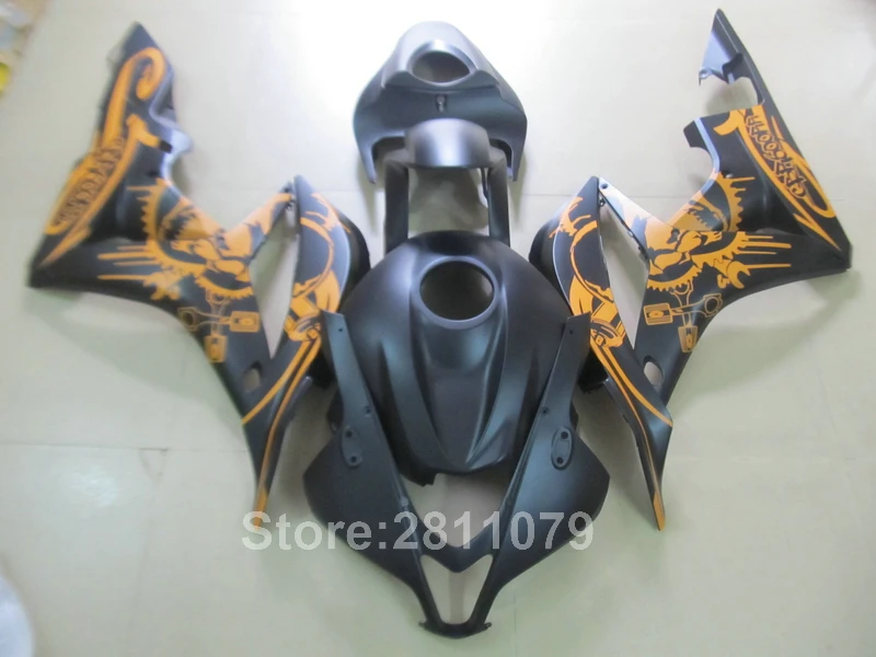 Литьём под давлением 7 подарки обтекателя комплект для Honda CBR600RR 07 08 желто-черные обтекатели комплект CBR600RR 2007 2008 BY38