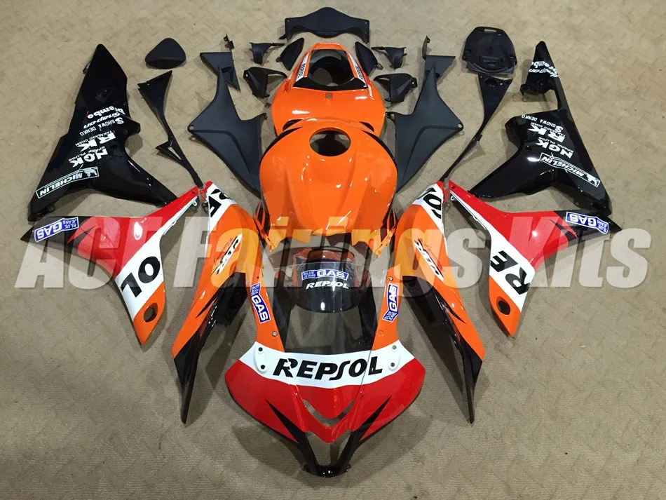 

New Injection mold motorcycle Full Fairing kit Fit For Honda CBR600RR F5 2007 2008 07 08 600RR 600 ABS fairings Orange black red