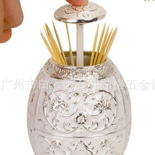 Европейская Россия зубочистка коробка пресс тип автоматическая Подставка Для Зубочисток домашнего интерьера креативный высококачественный металл