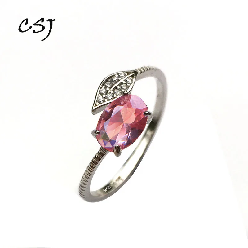 

CSJ oval 5*7mm Zultanite change color small Ring Sterling 925 Silver Created Sultanite Fine Jewelry Women Wedding Party Gift box