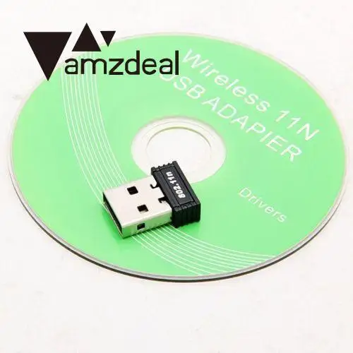 Amzdeal высокоскоростной rtl8188kas USB 150M беспроводной WiFi адаптер Сетевая карта