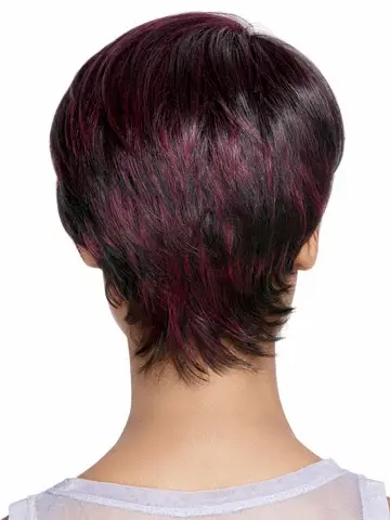 Straight Short Pixie Cut Wigs Synthetic For African American Black