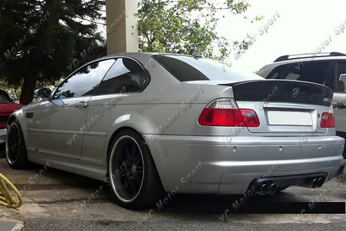 2000-2006 BMW E46 3 Series 2D Coupe & M3 CSL Style Trunk Spoiler CF (14)