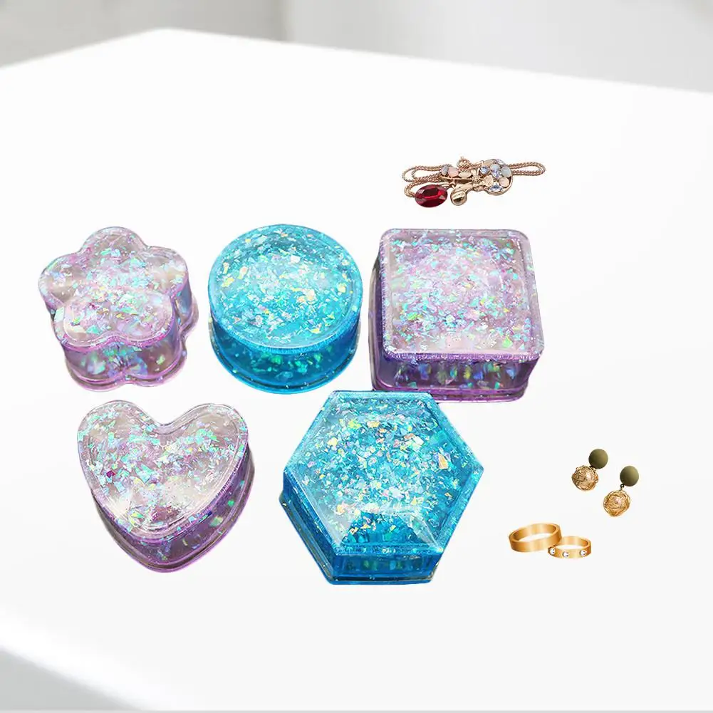 

Silicone Mould Nordic Geometry Style Crystal Epoxy Mould DIY Handmade Decor Jewelry Mirror Storage Box Mold For Car Decoration