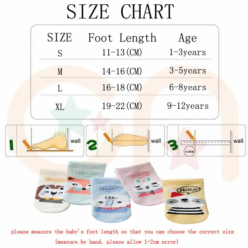 5 пар/лот; Новинка года; Летние Детские хлопковые носки Тонкие мягкие сетчатые носки с милым рисунком для маленьких мальчиков и девочек. Для От 1 до 12 лет детей