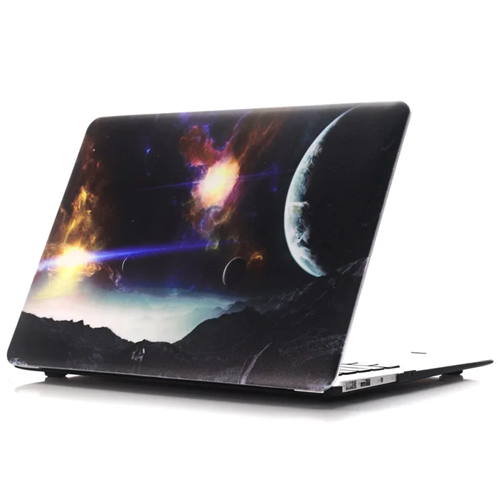 RyGou для MacBook Air 13 случай, Galaxy печати Пластик кнопки на случаи подходит Mac Book Air 11 13 A1932 A1370 A1465 A1369 A1466 крышка