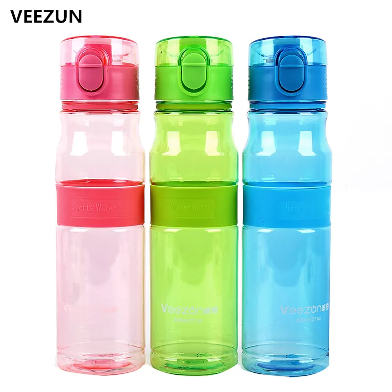 

ZOOOBE 600MLwater Bottles Drinkware Sport Bottle My Bottle with Handle Camping Plastic Teacup Outdoor Bike Cycling Drink Bottles
