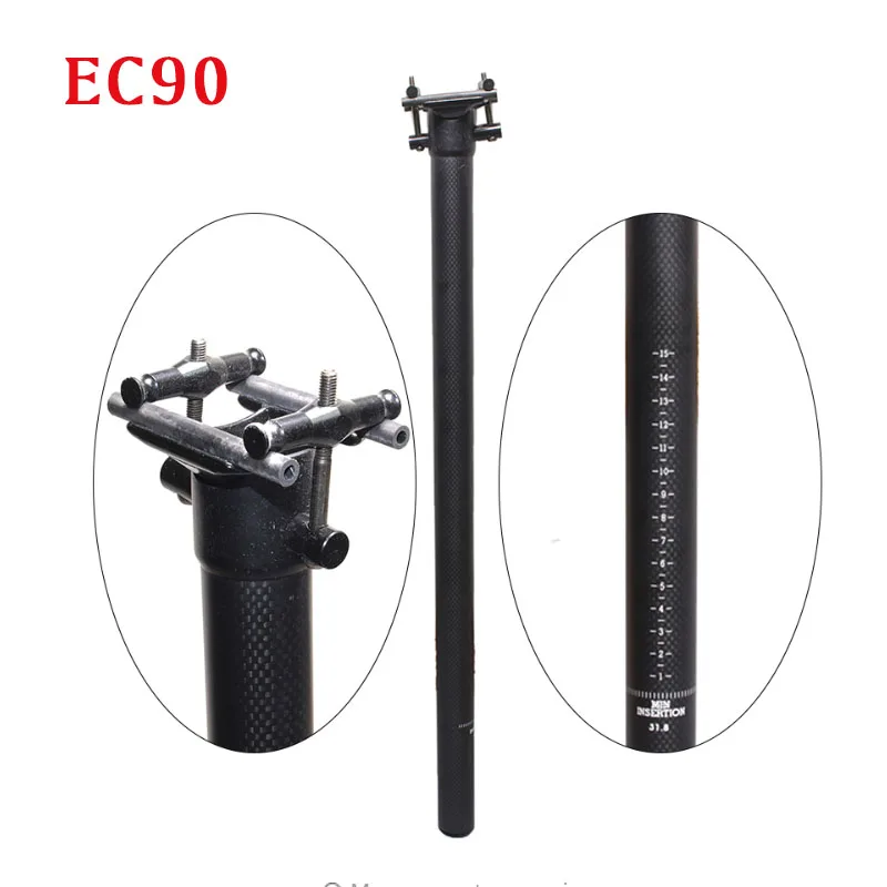 

Bike professional full carbon bicycle seat post adjustable seatpost road mtb mountain foldable bike parts 31.8 34.9 33.9*580mm