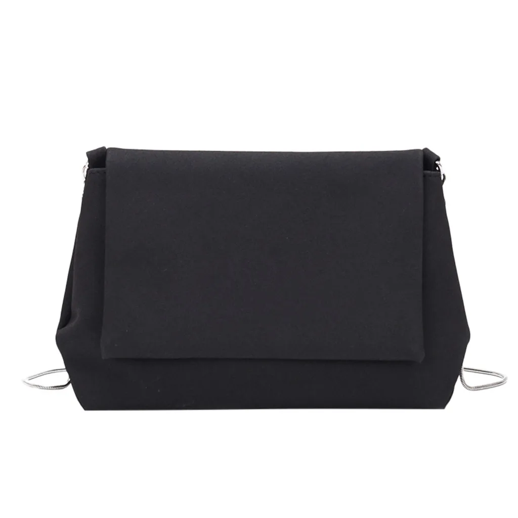 سلسلة حقيبة أزياء فو الجلد المدبوغ حقيبة كتف بلون بسيط نمط Crossbody حقيبة للنساء