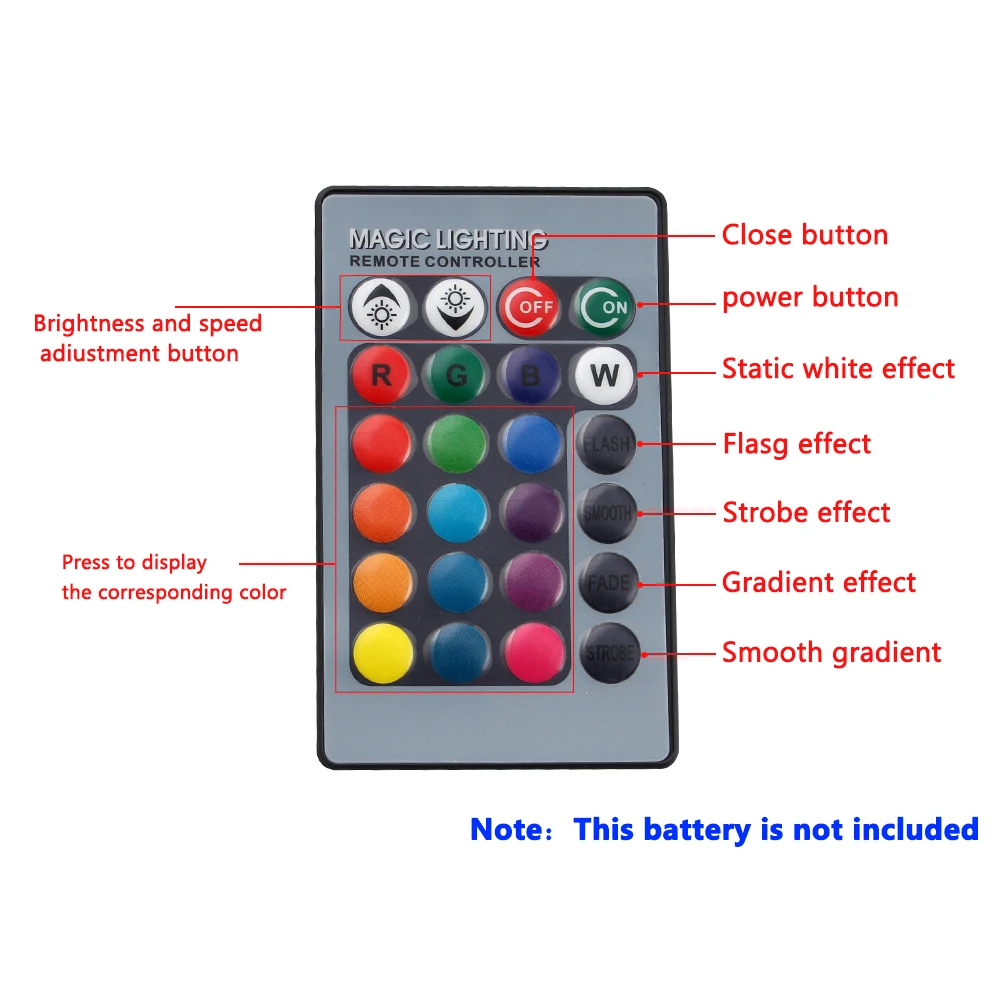 Светодиодная лампа E14 E27 RGB, светильник с датчиком движения, 12 В, светодиодная лампа 110 В, 220 В, светильник для умного дома с 24-кнопочным пультом дистанционного управления