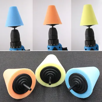 

Burnishing Foam Sponge Polishing Cone Shaped Buffing Pads For Car Wheel Hub Tool Polishing Sponge Cone Metal Foam Pad