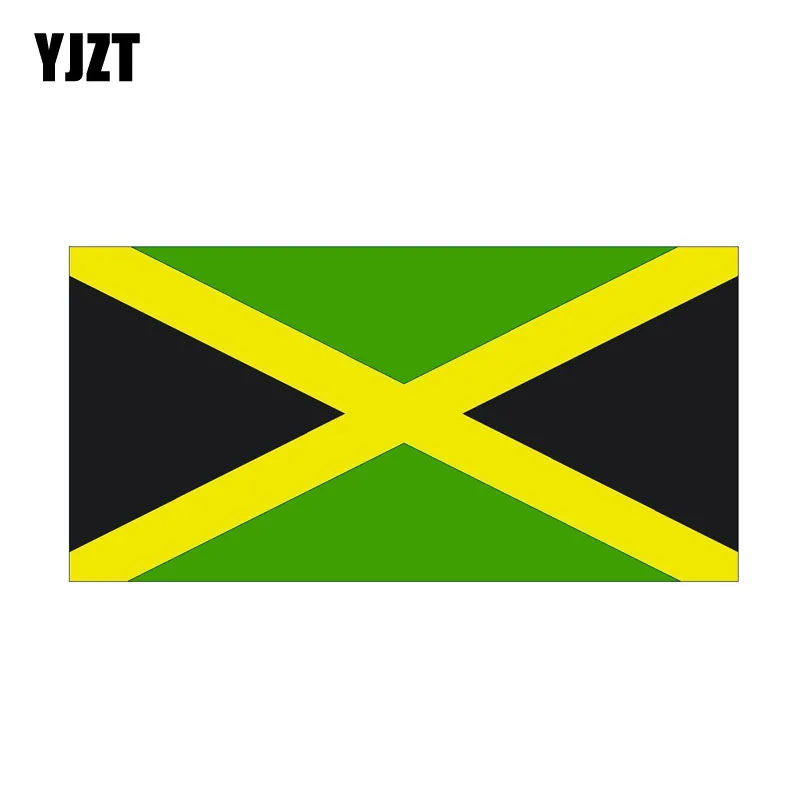 

YJZT 13,7 см * 6,8 см мотоциклетный флаг, наклейка на машину из Ямайки, аксессуары, 6-0789