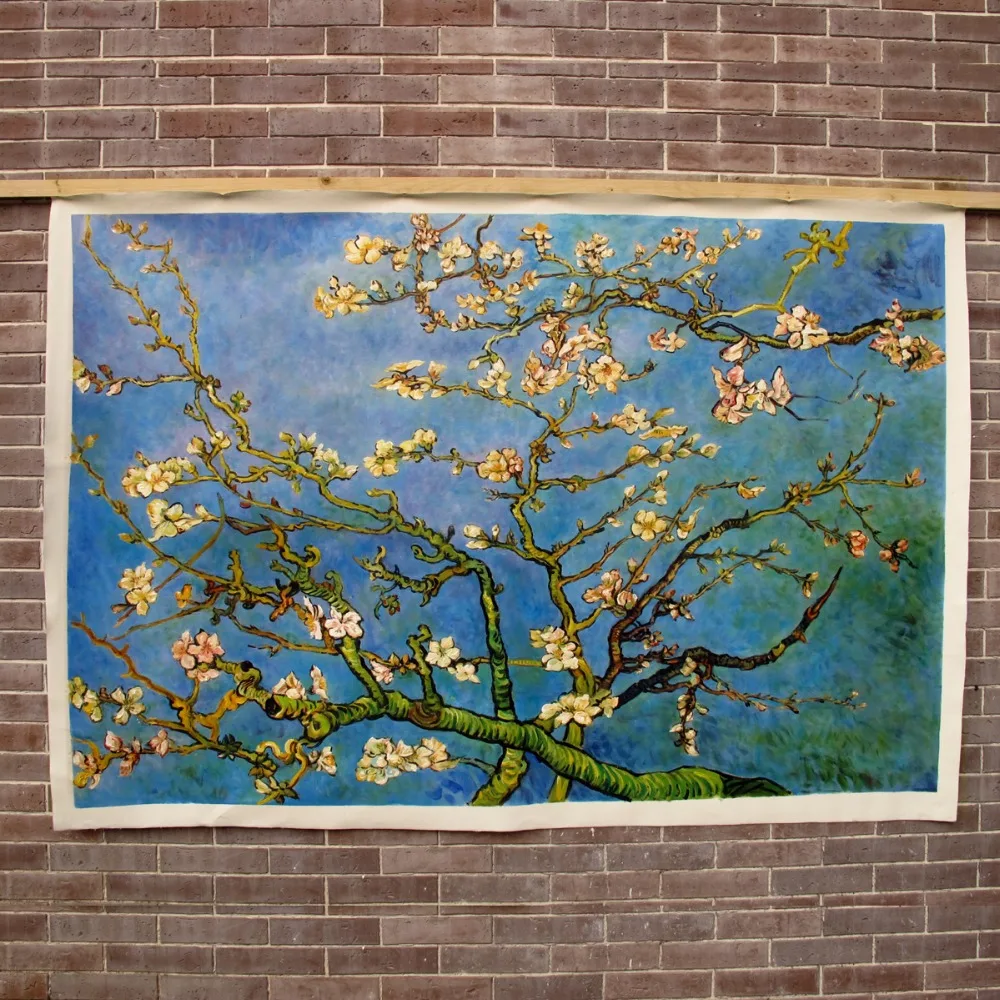 Ветви с цветком миндаля от Vincent van Gogh репродукция ручная роспись Картина маслом