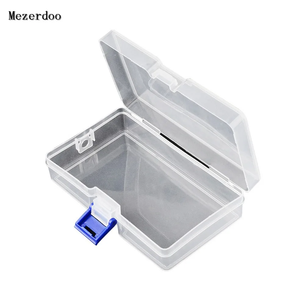 

1Pcs Rectangle Nail Art Storage Box Transparent Display Case for Jewelry Beads Pills Nails Tips Portable Nail Art Equipment Tool