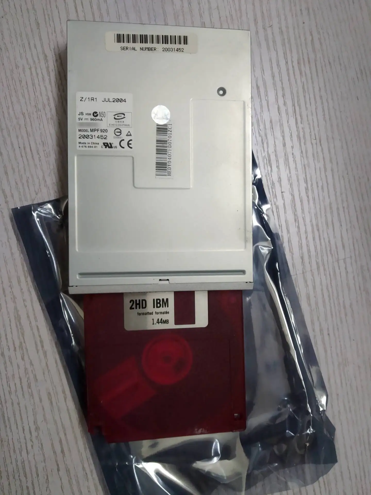 Fdd Disk Drive para Cnc Ipc Original Usado Industrial Floppy 34p Interface Suporta 720kb 1.44mb 3.5 - Imagem 2