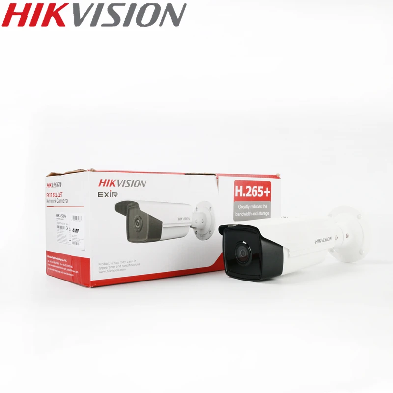 HIKVISION оригинальная 4 Мп IR фиксированная цилиндрическая IP камера DS-2CD2T43G0-I5 H.265 Водонепроницаемая IP67 IR 30 М поддержка Hik-подключение