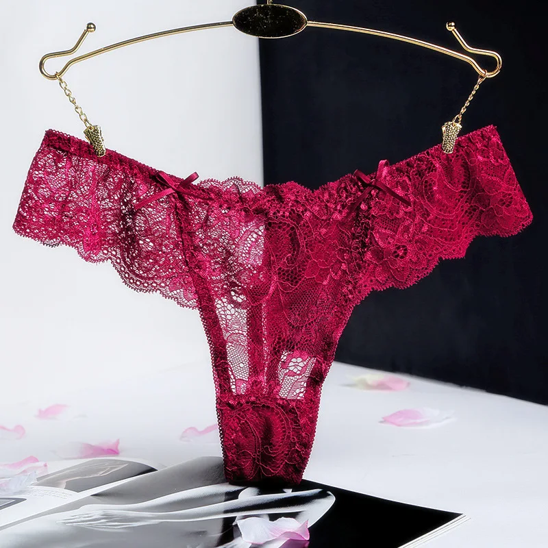 Luxury Women Hollow Underwear Lace G String Thongs Plus Size Mlxl 